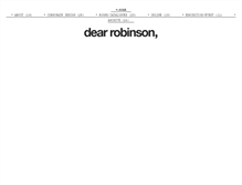 Tablet Screenshot of dear-robinson.com